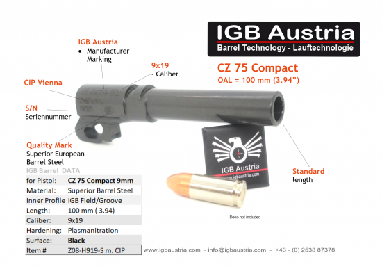 IGB, CZ 75 compact, standard, 9x19