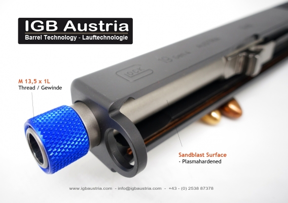 IGB Gewindelauf M13,5x1L für Glock 19