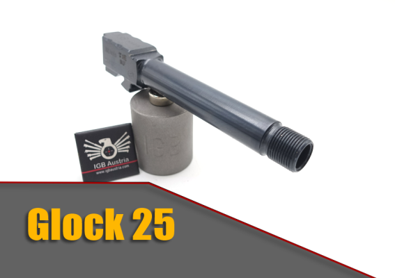 IGB Gewindelauf 1/2x28 UNEF mit CIP Beschuss für Glock 25 Pistole