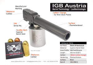 IGB Glock19 - 9Makarov Lauf